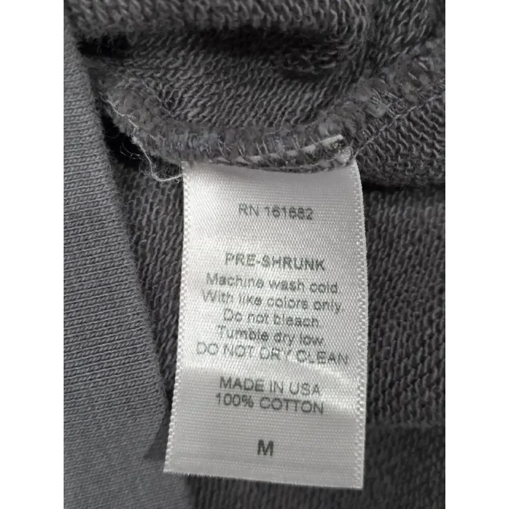 Asher RELAXED PULLOVER SWEATSHIRT Y2K cotton Vintage Gray Medium A004176 - Picture 4 of 6